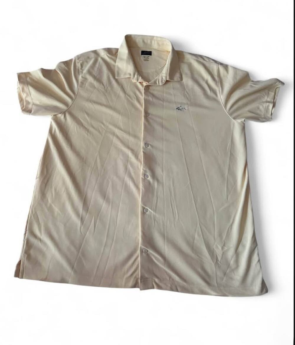 Men’s Greg Norman Play Dry Short Sleeve Button-Down Shirt XXL